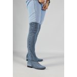  botki Saszki SA/1 jeans 2912 długie