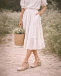 Espadryle wzorek na niskim koturnie
