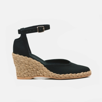 art.Espadryle  spotykanka (8 cm ) CZARNE