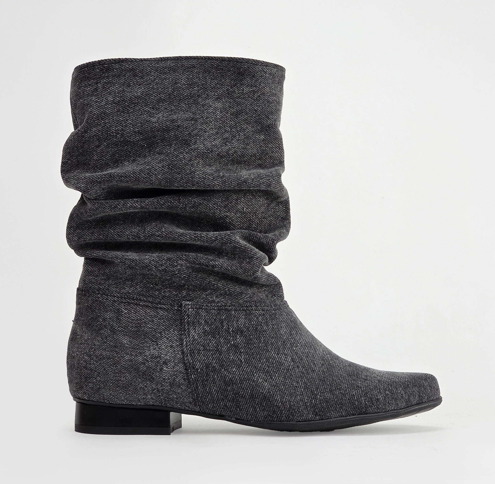 Botki Saszki  jeans szare