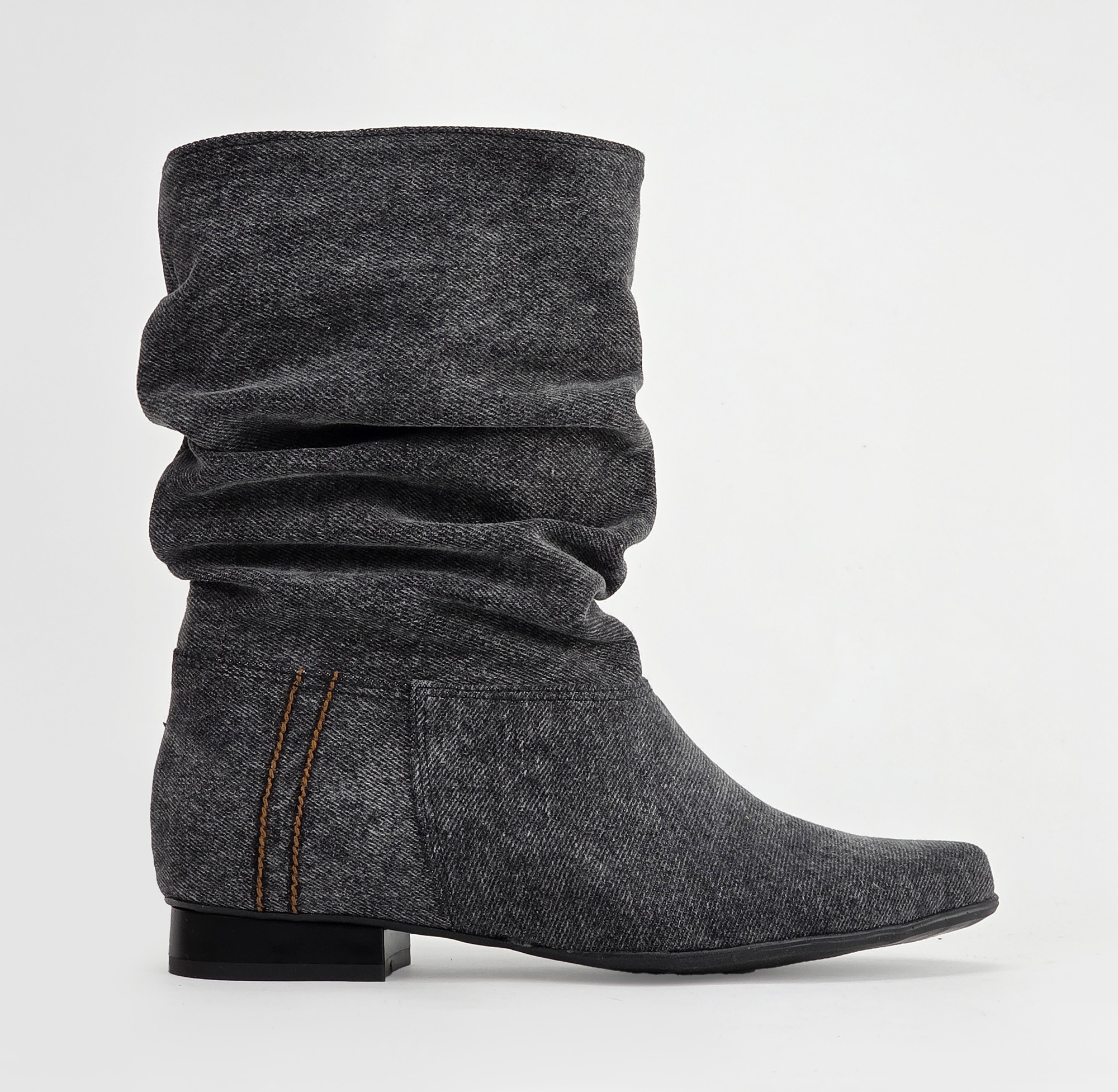 Botki Saszki jeans szare