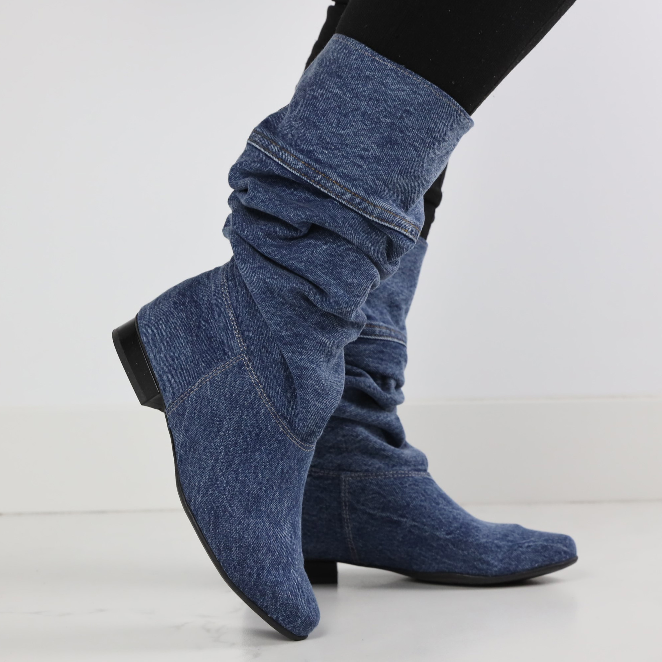 Botki Saszki  jeans POK - 13