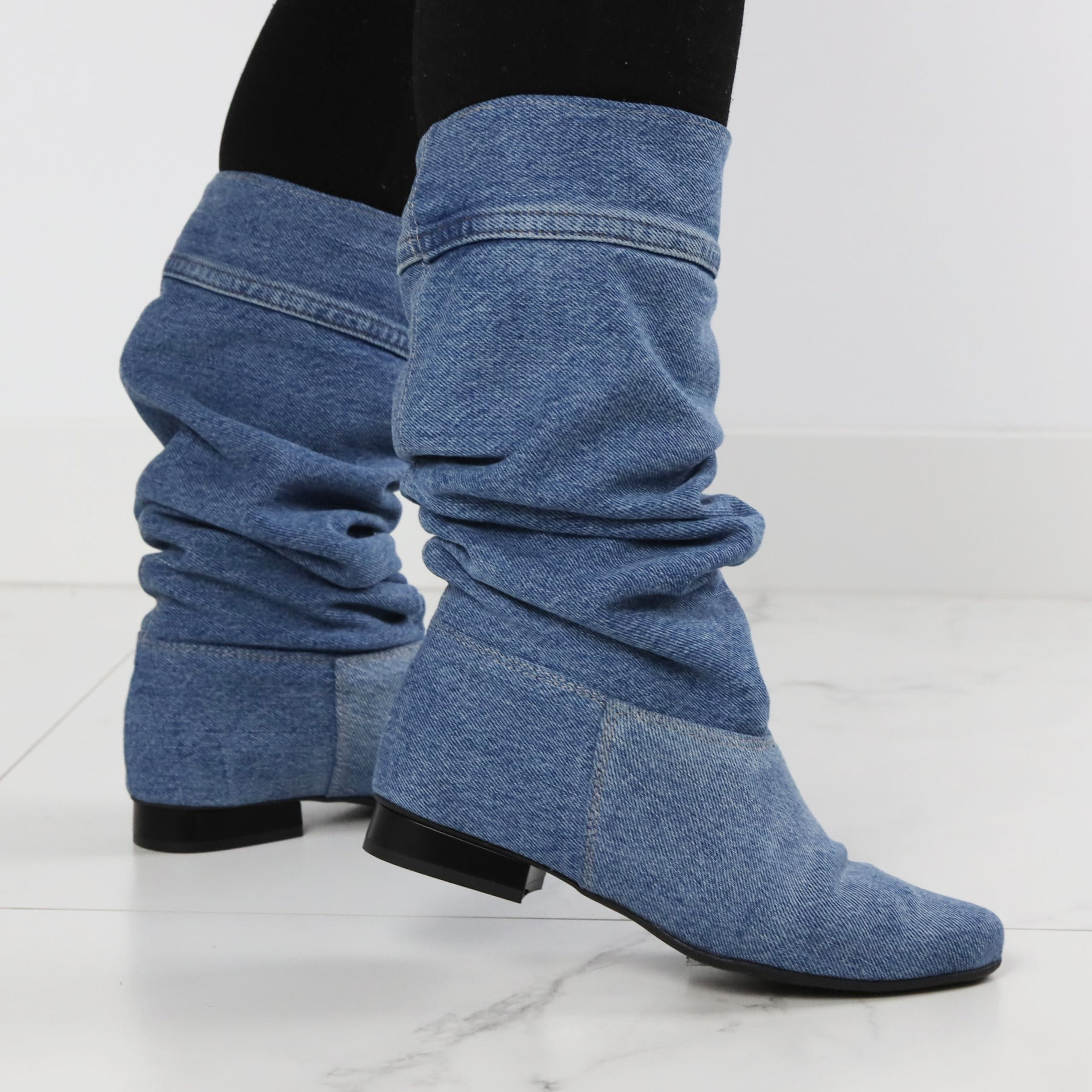 Botki Saszki  jeans POK  16--38