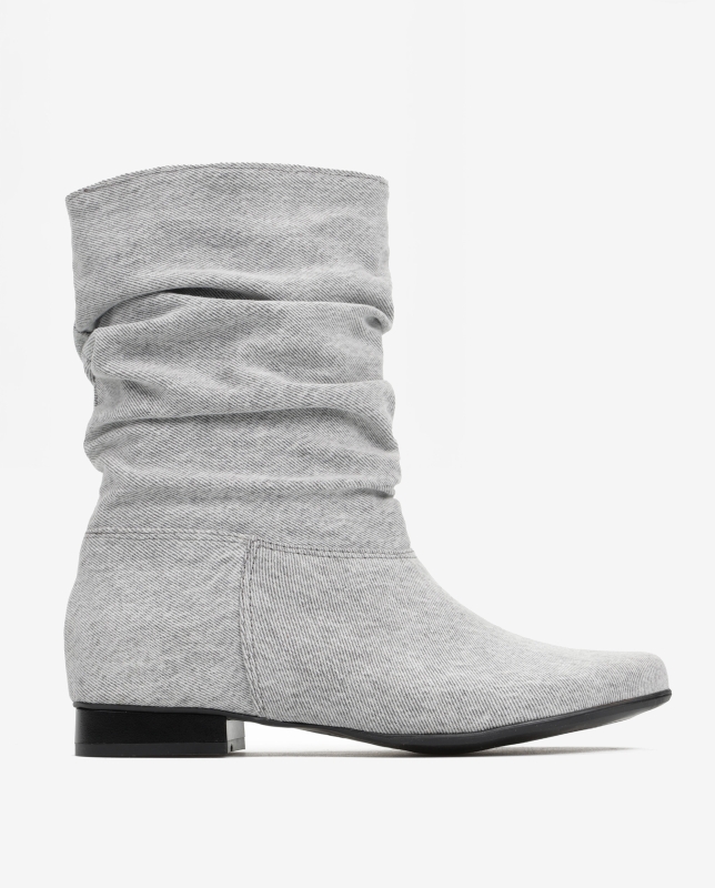 Botki Saszki jeans szary jasny 14