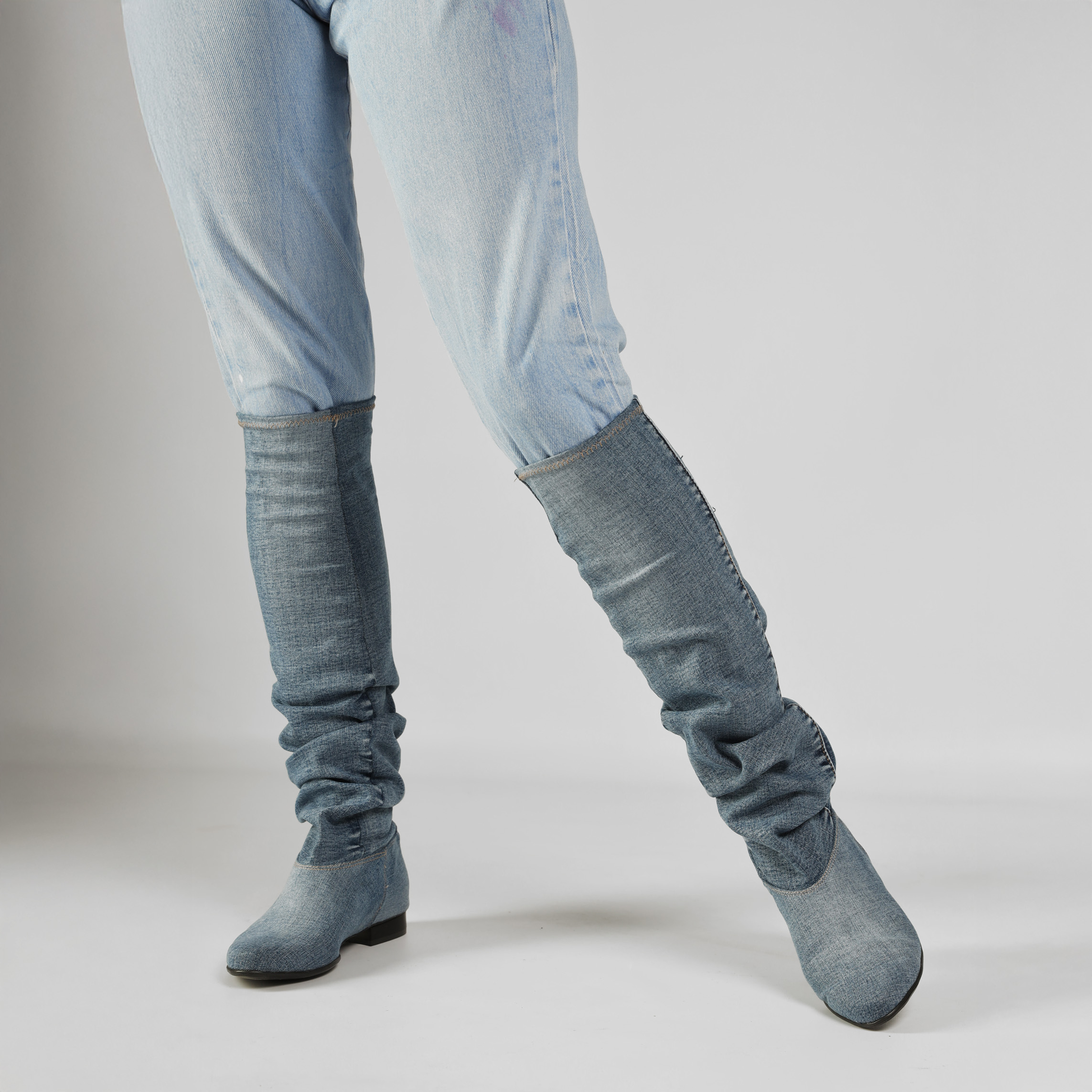 Botki Saszki SA/1 jeans 2913 długie