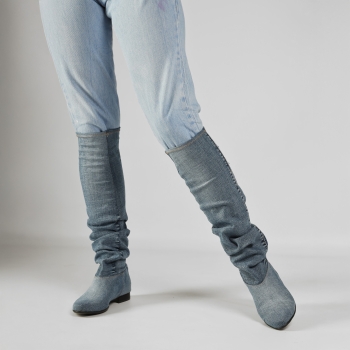 Botki Saszki SA/1 jeans 2913 długie