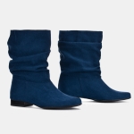 Botki Saszki SA/1 tekstylne Granatowe