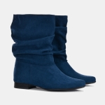 Botki Saszki SA/1 tekstylne Granatowe