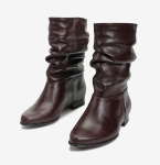 Botki Saszki SA1/S skóra licowa wiśnia