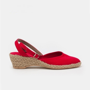 Espadryle niskie czerwone