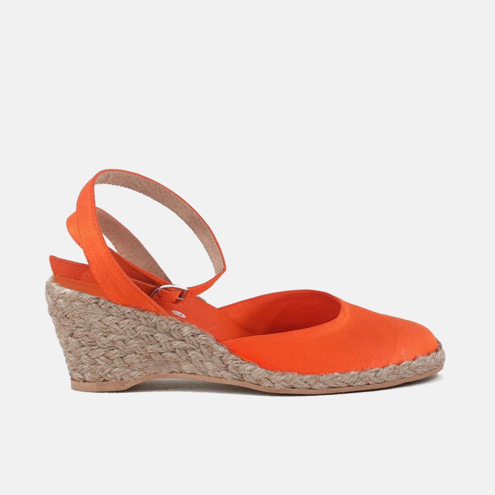 Espadryle wysokie pomarańcz