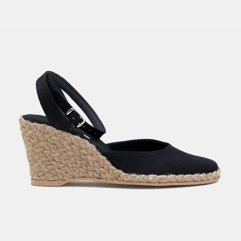 Espadryle wysokie czarne