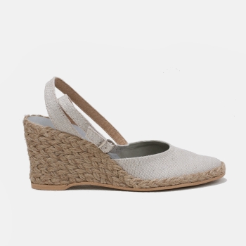 Espadryle wysokie jasne