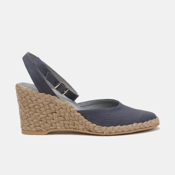 Espadryle wysokie szare