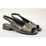 Sandały wzór 025 K brąz ciemny skóra naturalna